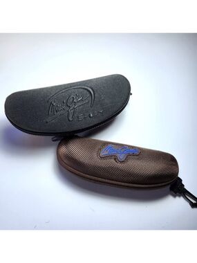 Maui Jim Sport Semi Hard Clamshell Sunglass Case & Hard Case Lot of 2